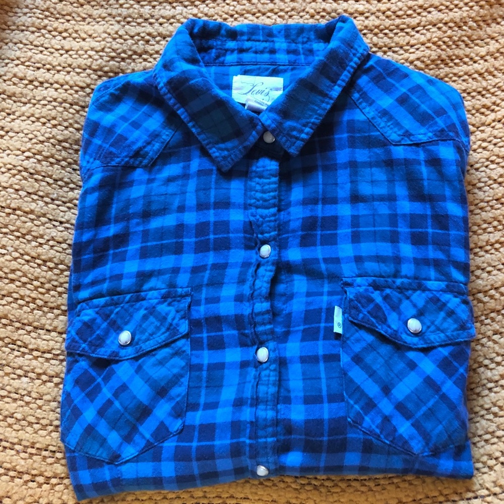 Levi’s Plaid Pearl Snap Shirt